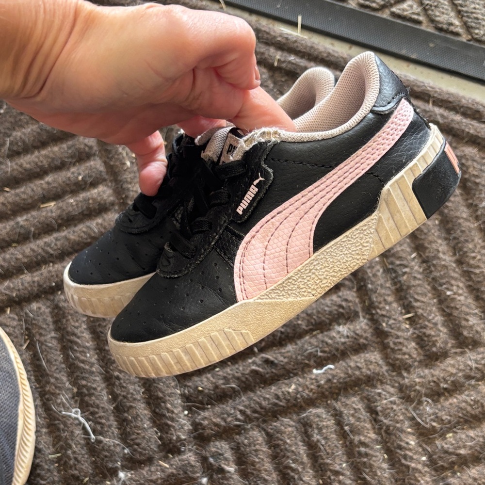 Puma Black and Pink Kids' Sneakers